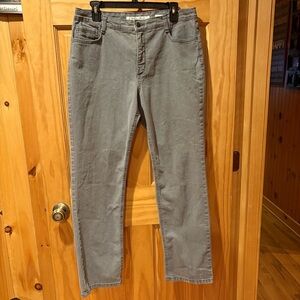 Jones New York Jeans Lexington Straight Sz 14 Silver Stud Embellished Pockets